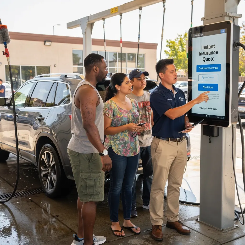 Реклама о специальных предложениях на автострахование для новых клиентов